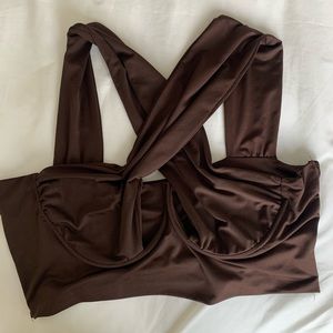 SHEIN cross front top